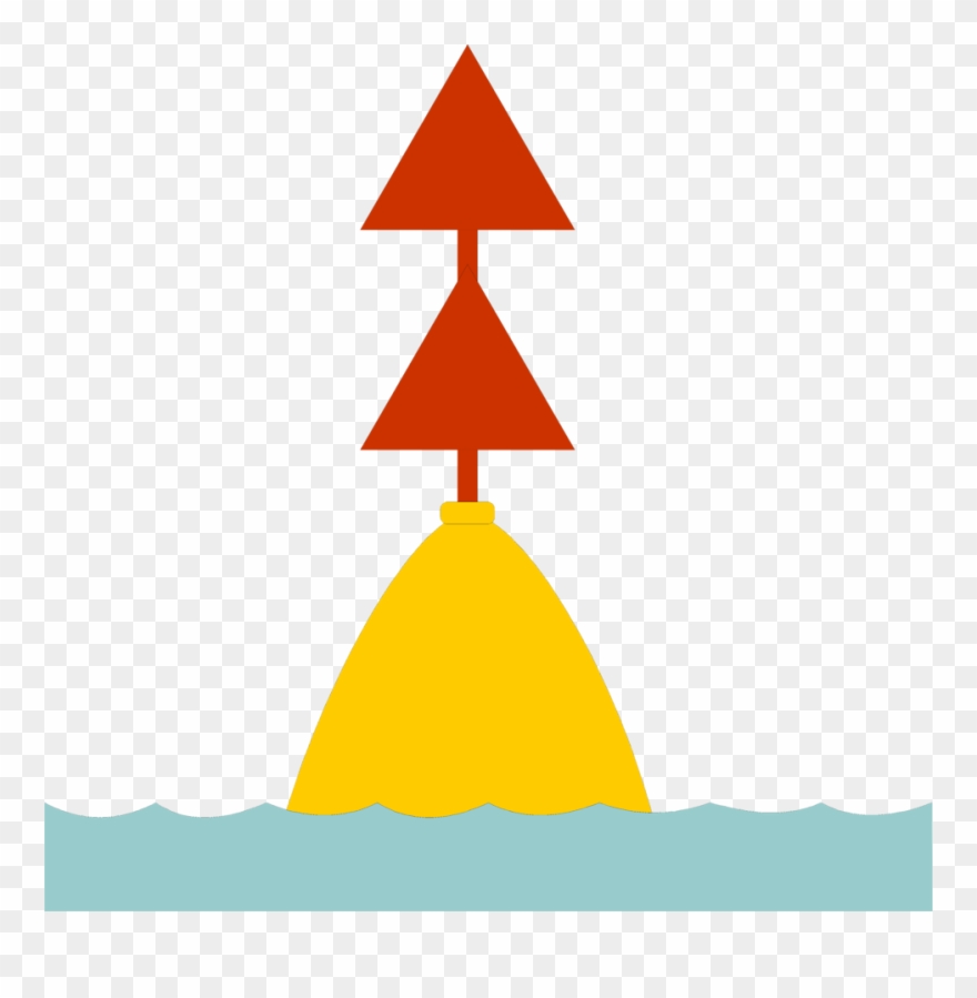 Illustration Of A Buoy In The Water Clipart