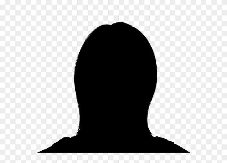 Thomson - Headshot Female Head Silhouette Clipart