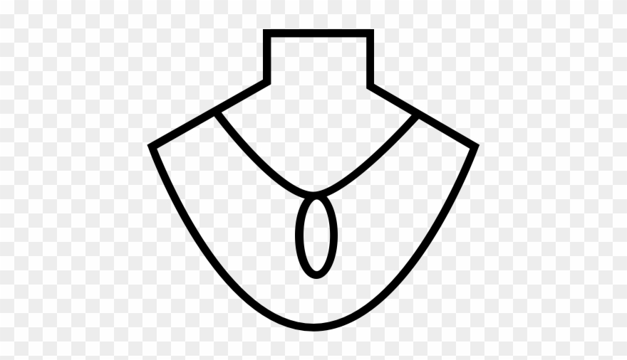 Jewelry Bust Rubber Stamp - Shirt Clipart