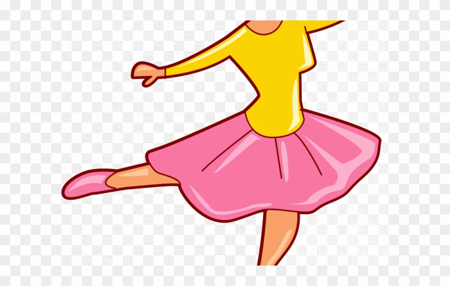 Pink Dress Clipart Ballet - Twirl Clipart - Png Download