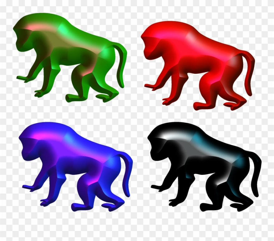 Baboon 3d Picture,baboon Png - Custom Baby Baboon Shower Curtain Clipart