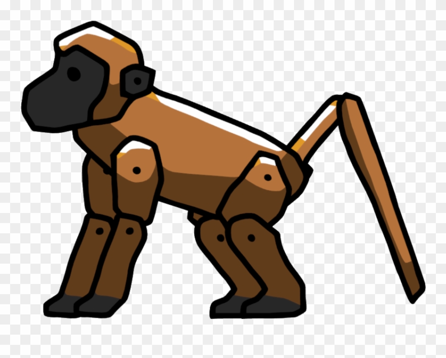 Baboon - Orangutan Scribblenauts Clipart
