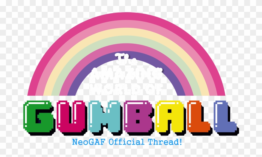 Staircase Clipart Rainbow - Amazing World Of Gumball Logo - Png Download