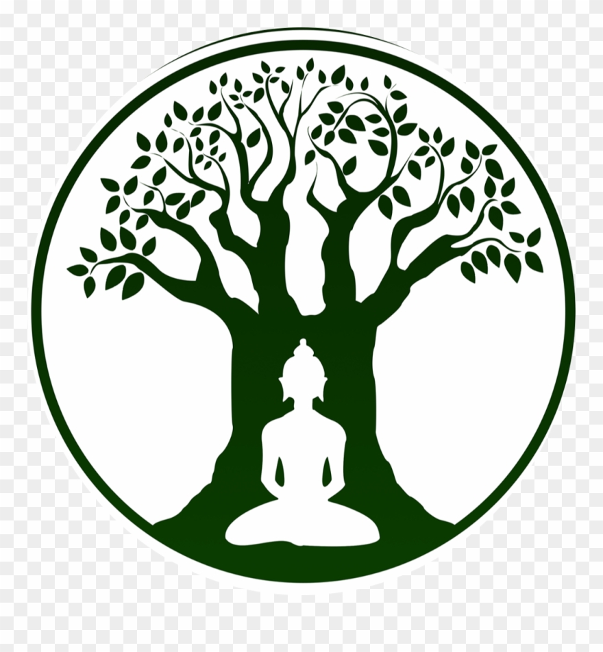 Bodhi Tree Logo Ftestickersfreetoedit Graphic Black - Bodhi Tree Black And White Clipart