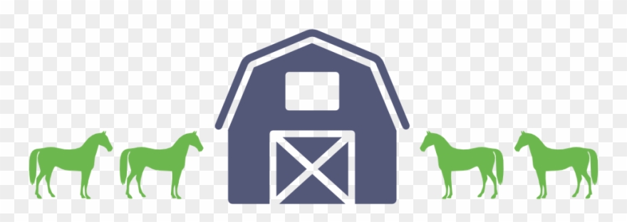 Moment's Peace Farm - Custom Black Horse Silhouette Shower Curtain Clipart