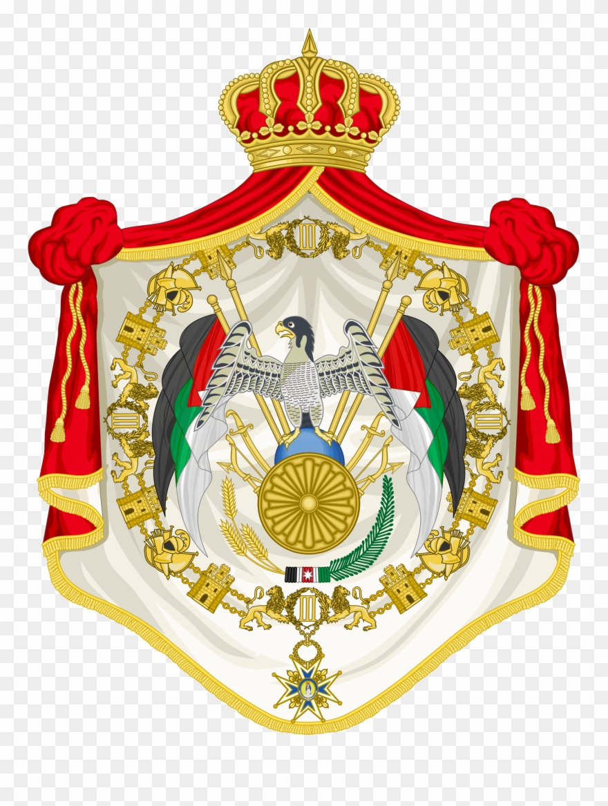 Open - King Abdullah Ii Coat Of Arms Clipart