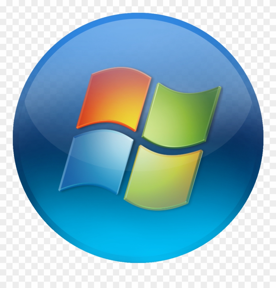 Custom Themes, Icons And Start Buttons - Windows Vista Logo Png Clipart