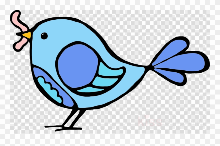 Bird With Worm In Mouth Clipart Beak Bird Clip Art - Bird With Worm Clipart - Png Download