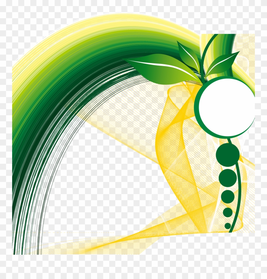 Full Of Spring Leaf Background Material Transprent - Green Background Design Png Clipart