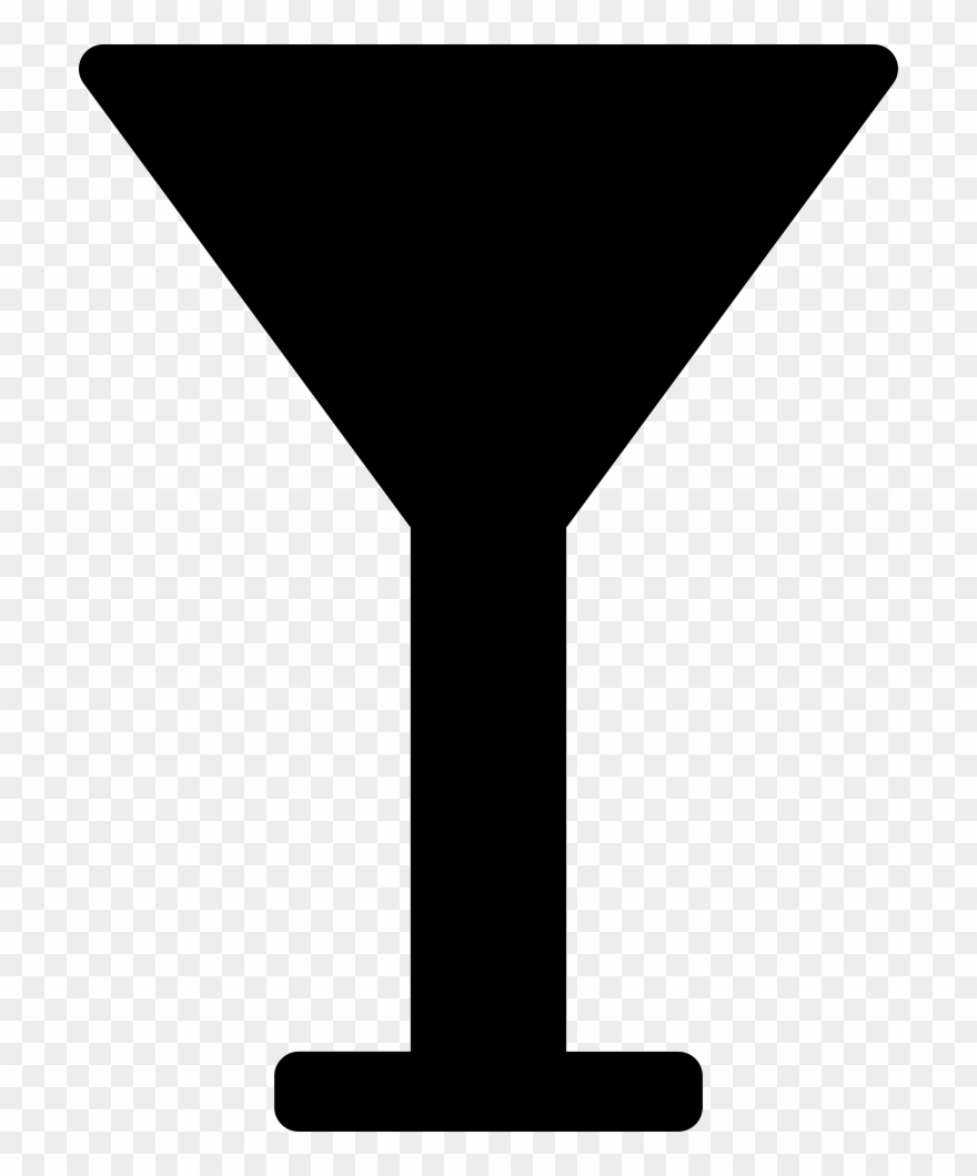 Cocktail Glass Silhouette Comments - Filter Svg Clipart