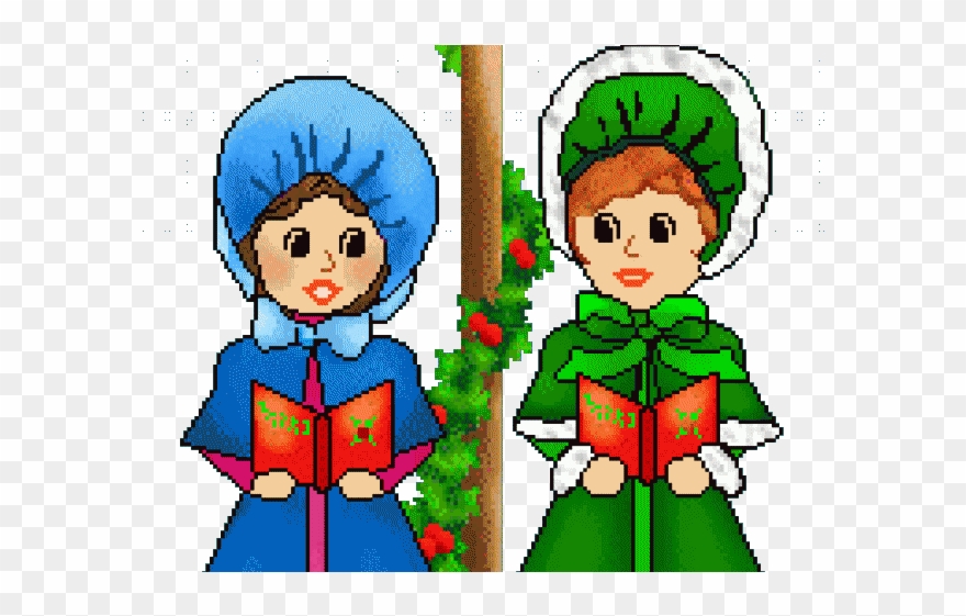 Caroling Girls Clipart - Png Download
