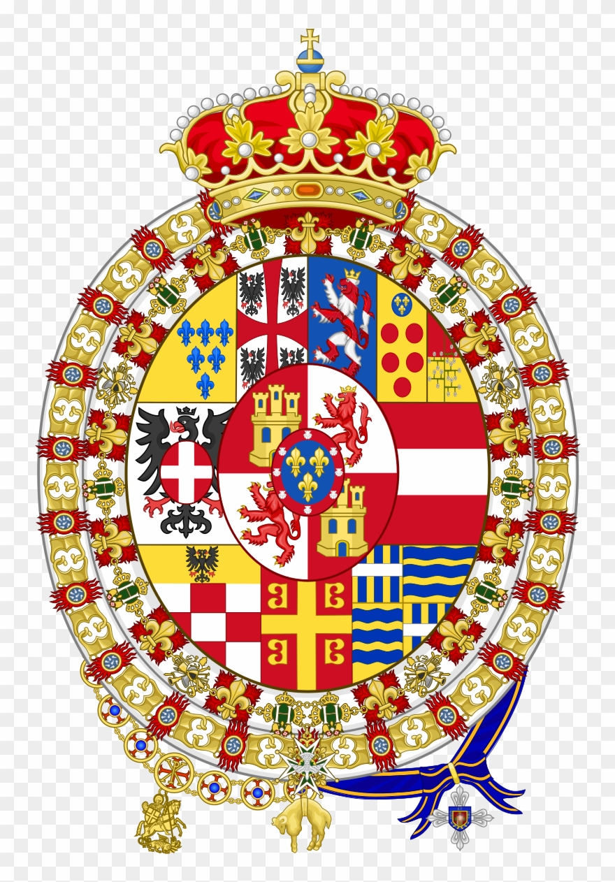 Coat Of Arms Of The House Of Bourbon-parma - Carlist Coat Of Arms Clipart