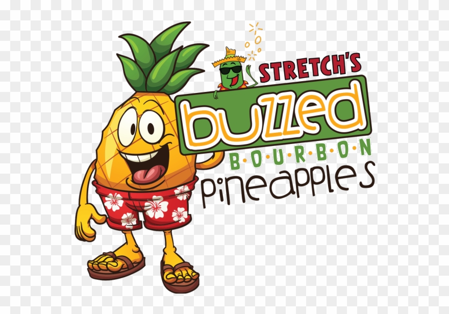 Buzzed Bourbon Pineapples - Flip Flops Clipart