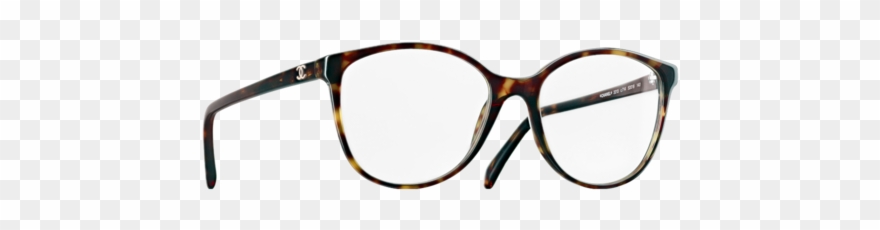 Clip Art Round Oversized Acetate Eyeglasses - Lunettes De Vue Rondes Chanel - Png Download