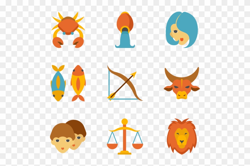 Constellations Vector Zodiac Sign Clip Art Free Download - Zodiac Signs Png Transparent Png