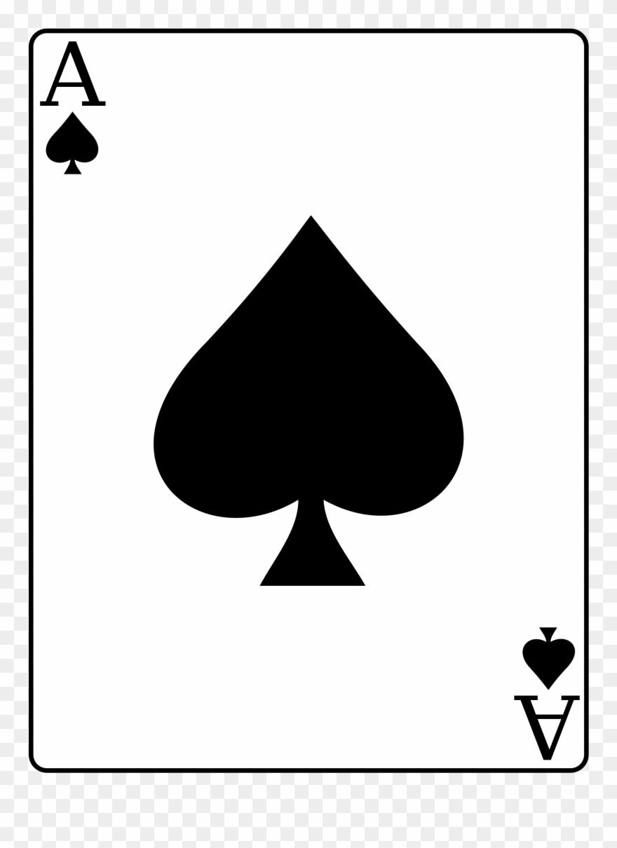 Ace Of Spades Card Png Clipart