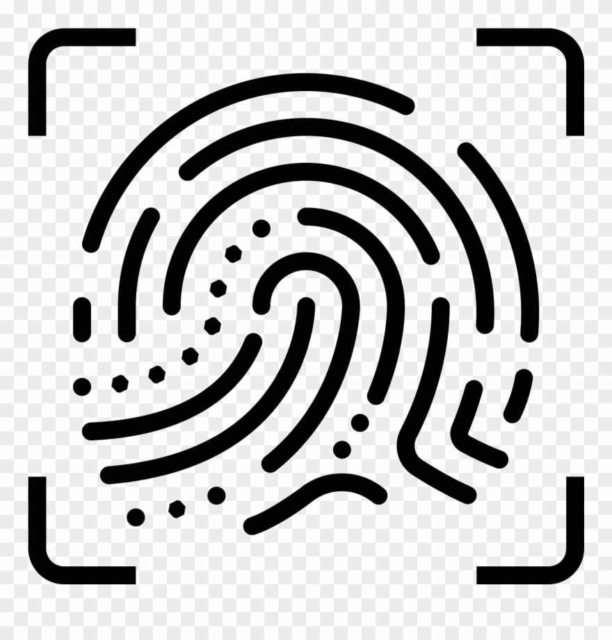 Reconnaissance D'empreintes Digitales Icon - Fingerprint Clipart