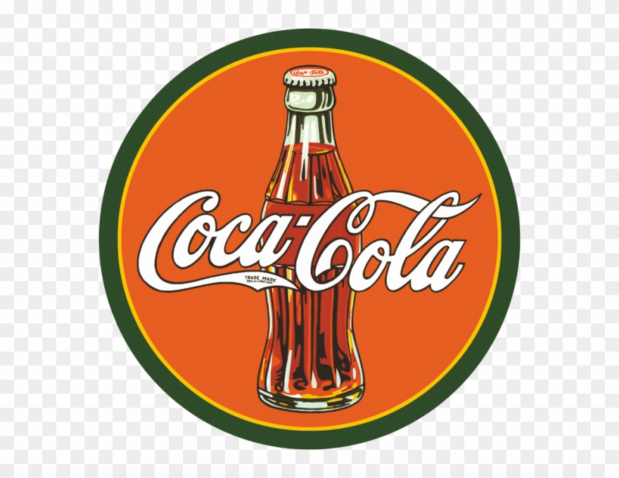 Coca-cola Bottle & Logo - Coca Cola Logo Clipart