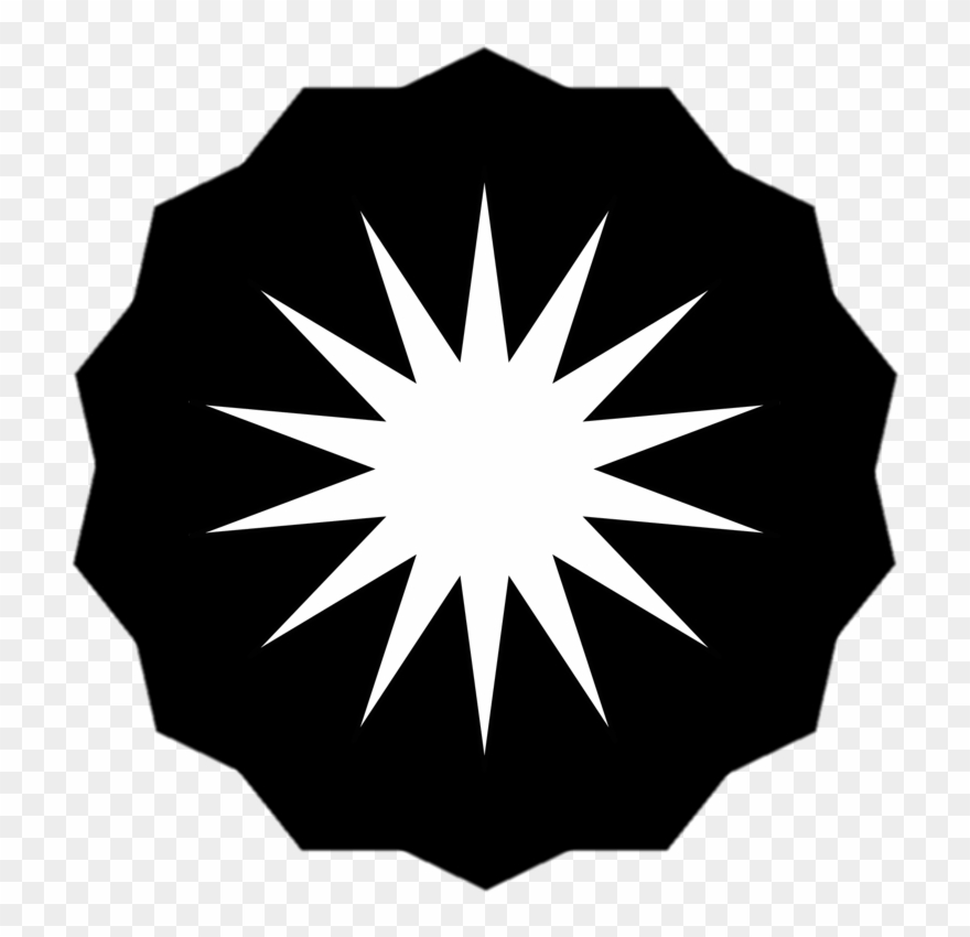 Ashed Ethics Council Sigil, The Fourteen Pointed Star - Malaysia Flag Background Clipart