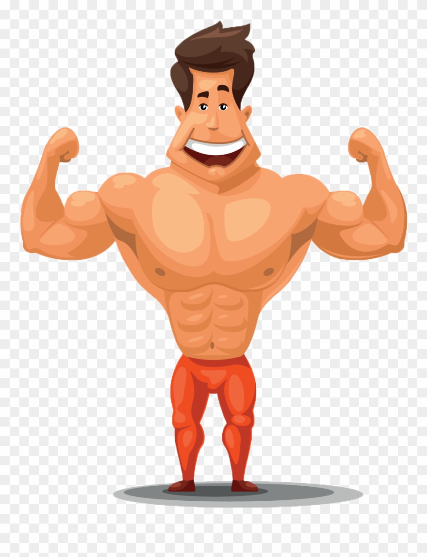 Fit Man Representing A Successful Agency - Before After Clipart - Png Download
