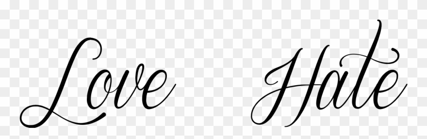 Fonts Love Hate This Was Created Using - Life Is Beautiful In Cursive Clipart