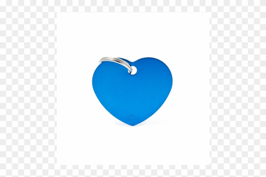 Heart Pequeña Aluminio Azul - Heart Clipart
