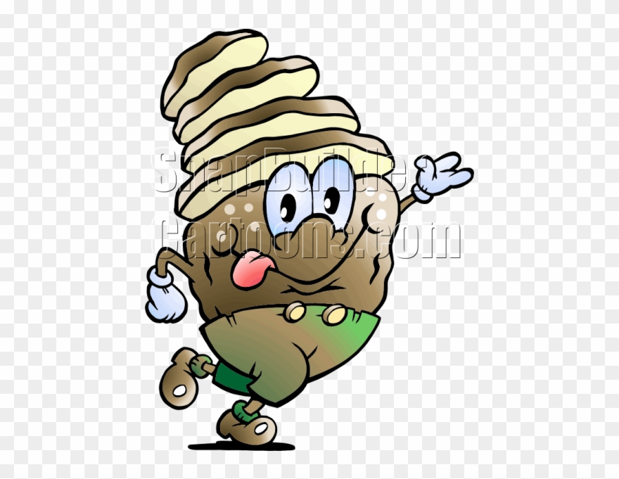 Potato Slice Cartoon Clipart
