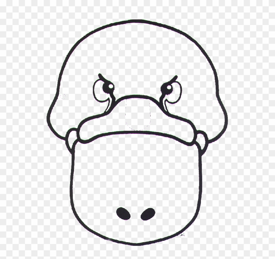 Platypus Mask - Google Search - Australian Animal Mask Template Clipart