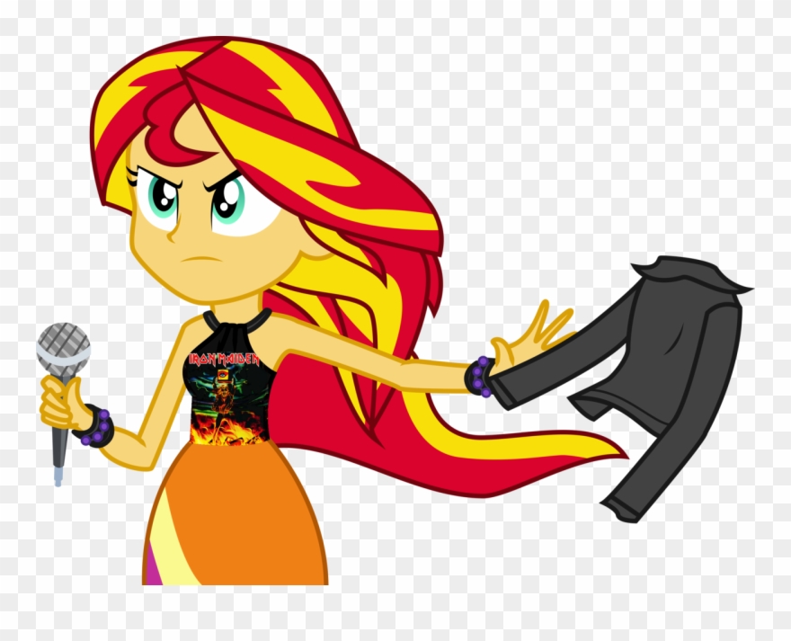 Artist Needed, Edit, Equestria Girls, Iron Maiden, - Sunset Shimmer Rainbow Dash Equestria Girl Clipart