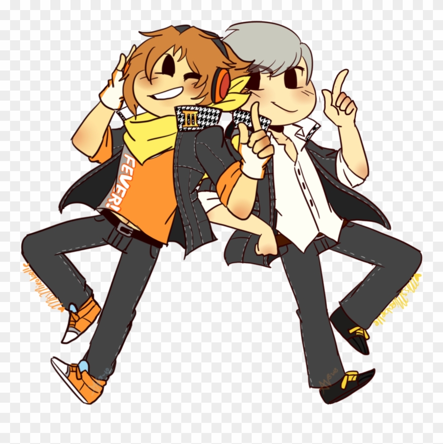 Miss-mirabelle Art Drew Yu And Yosuke In Their Dancing - Persona Clipart