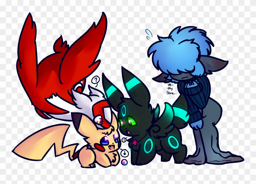 [pokemon] Moonlight Cave Group [chibi] By Nikki-tine - Portable Network Graphics Clipart