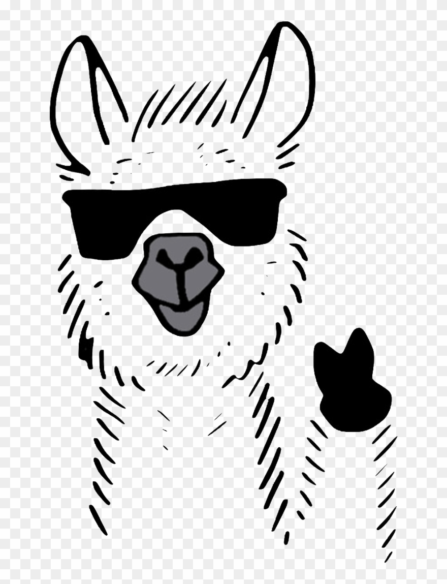 No Llama No Drama Clipart