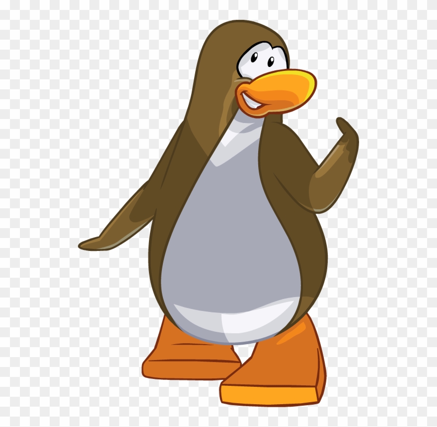 Brown Clipart Penguin - Club Penguin Brown Penguin - Png Download