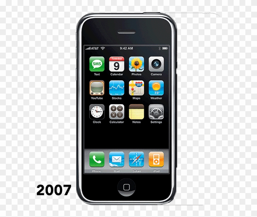 Iphone Through The Years See How Apple's Phone Has - Third Generation Mobile Phones Clipart