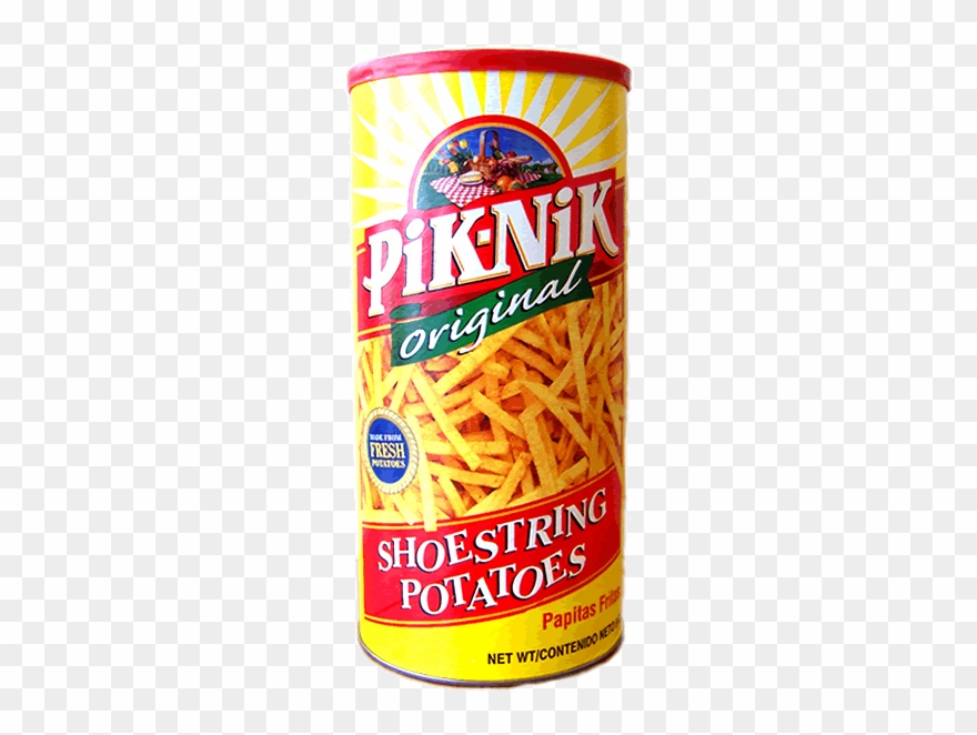 Pik-nik Shoestrings Original Flavor - Pik Nik Shoestring Potatoes, 50% Less Salt - 9 Oz Clipart