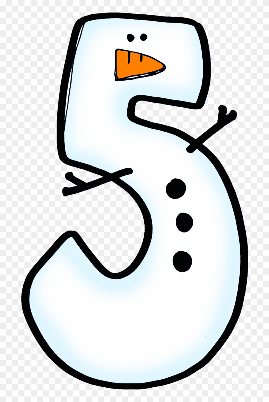 Dyson Ideas Box - Snow Man Table Number Clipart