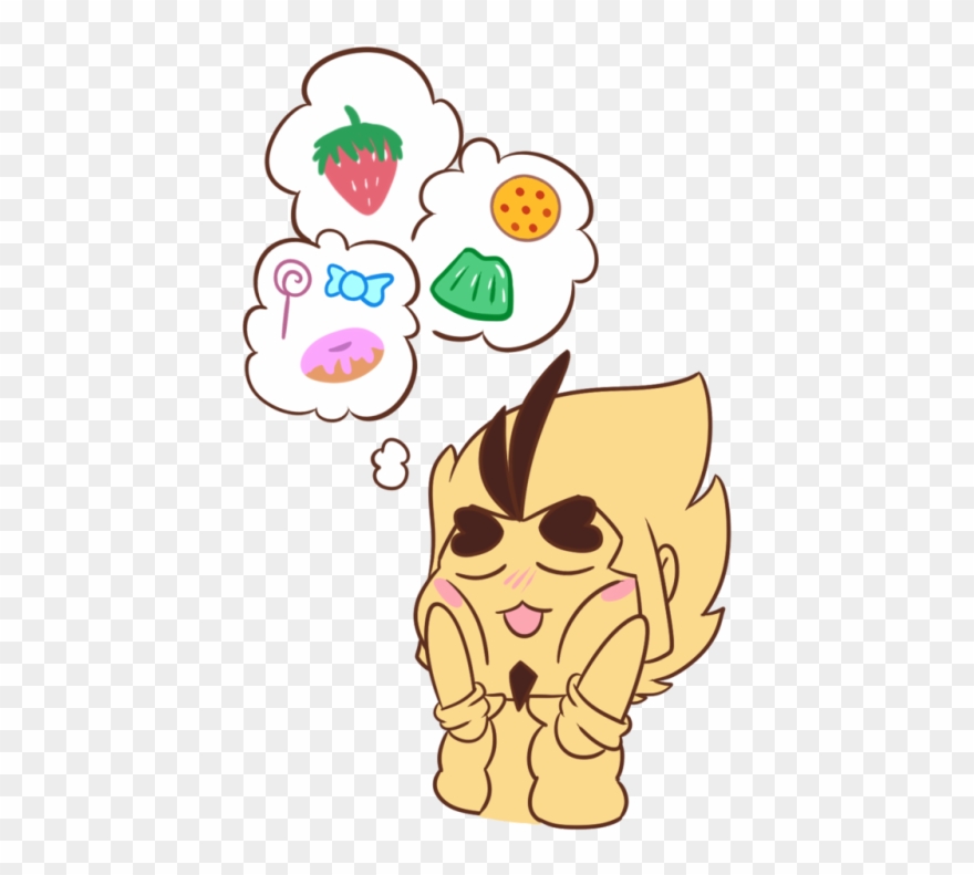 Pizza, Jelly, Strawberry's And Candy Also Doughnuts, - Cartoon Clipart