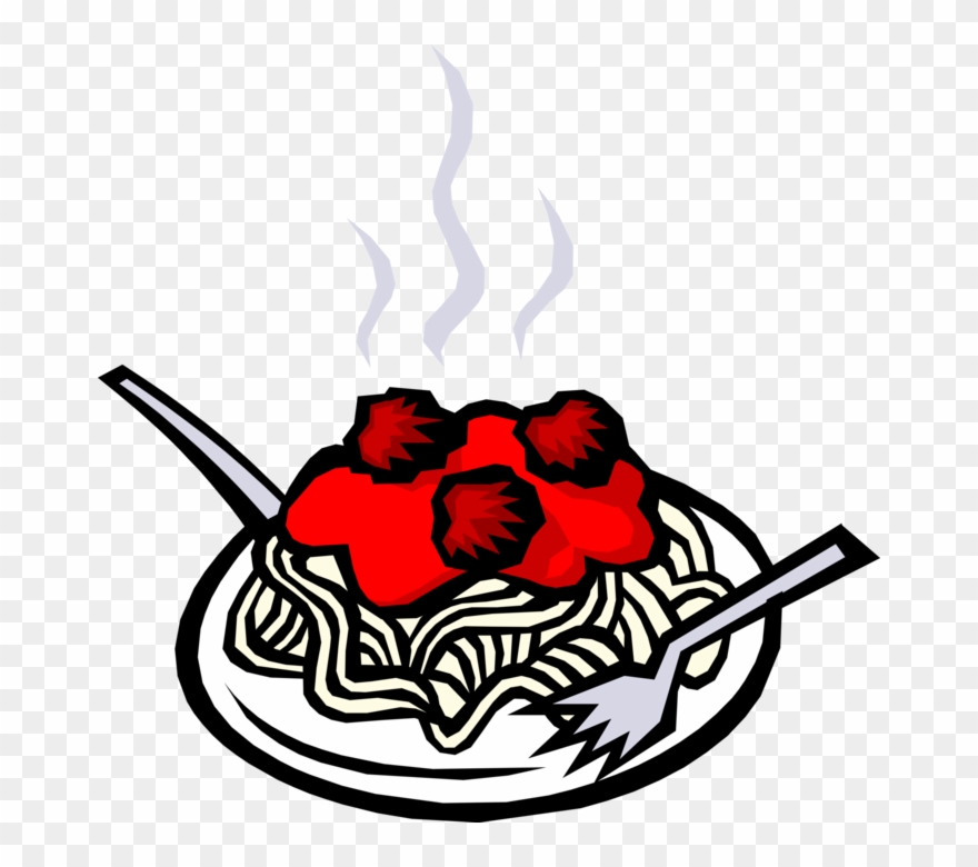 Pasta With Meatballs Image Illustration Of Flourandegg - Pasta Clipart - Png Download