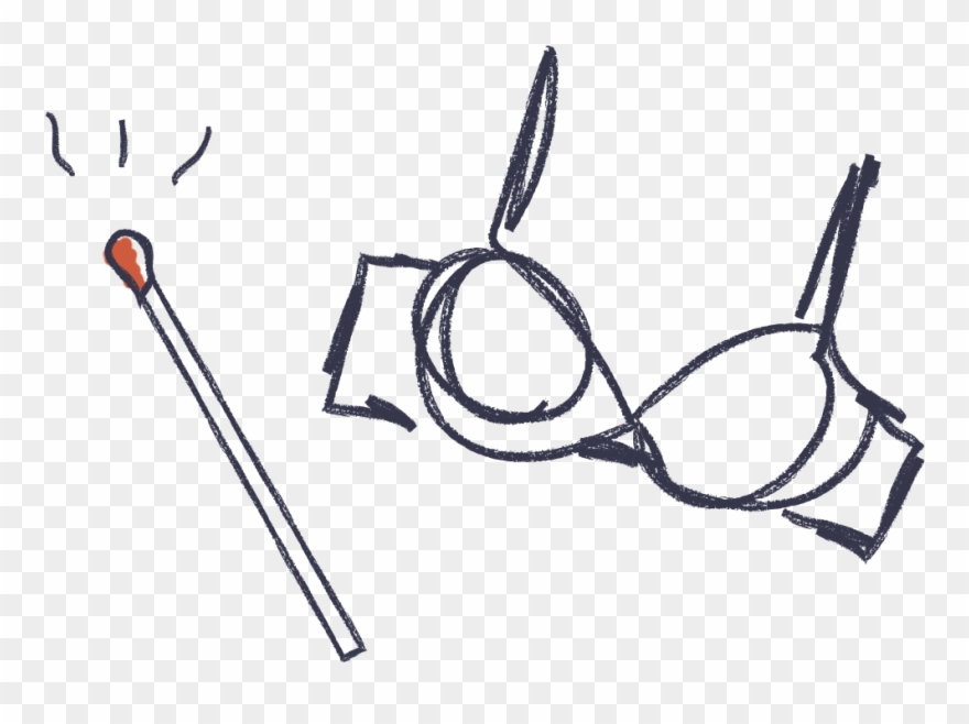Bra-burner - Drawing Clipart