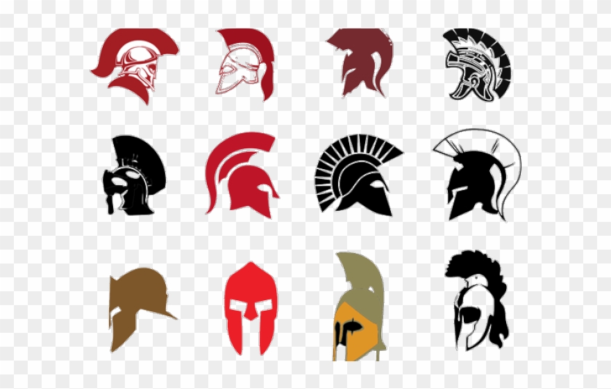 Roman Legion Clipart Sparta - Spartan Helmet Art Png Transparent Png