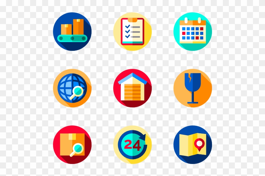 Logistics - Flat Icon Clipart