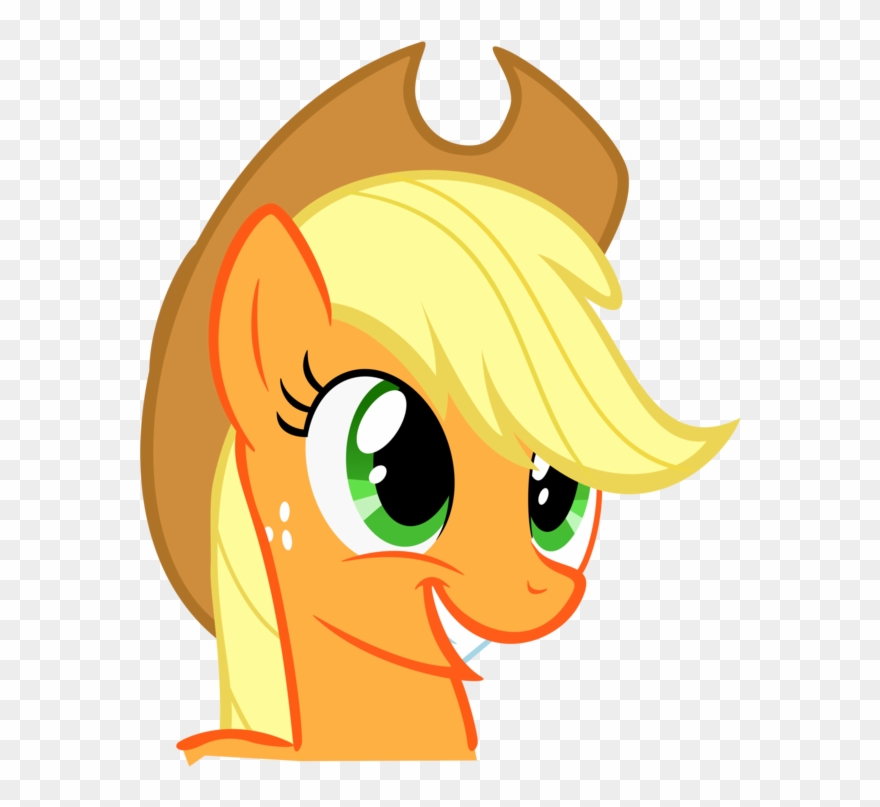 Svg Free Stock Applejack Artist Sgt Safe Simple Background - Applejack Face Clipart
