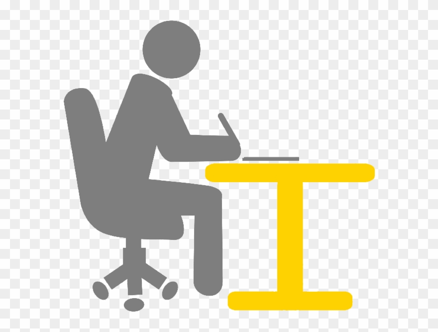 Schreiben - Silhouette Tired Office Worker Clipart