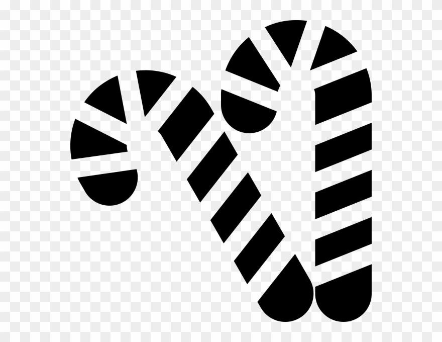 Candy Canes Rubber Stamp - Rubber Stamping Clipart