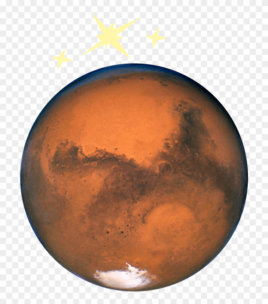Photo Of The Planet Mars As Seen From Space - Planet Mars Clipart