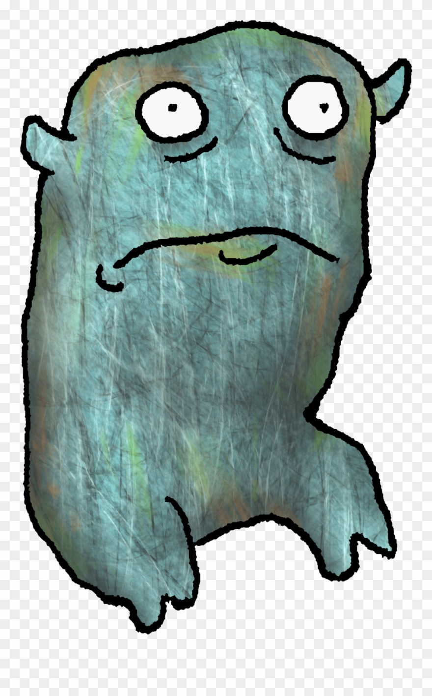 Ate A Bug - Cartoon Clipart