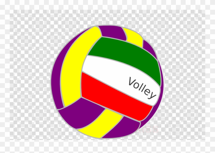 Colorful Volleyball Clipart Volleyball Clip Art - Vinyl Vector No Background - Png Download
