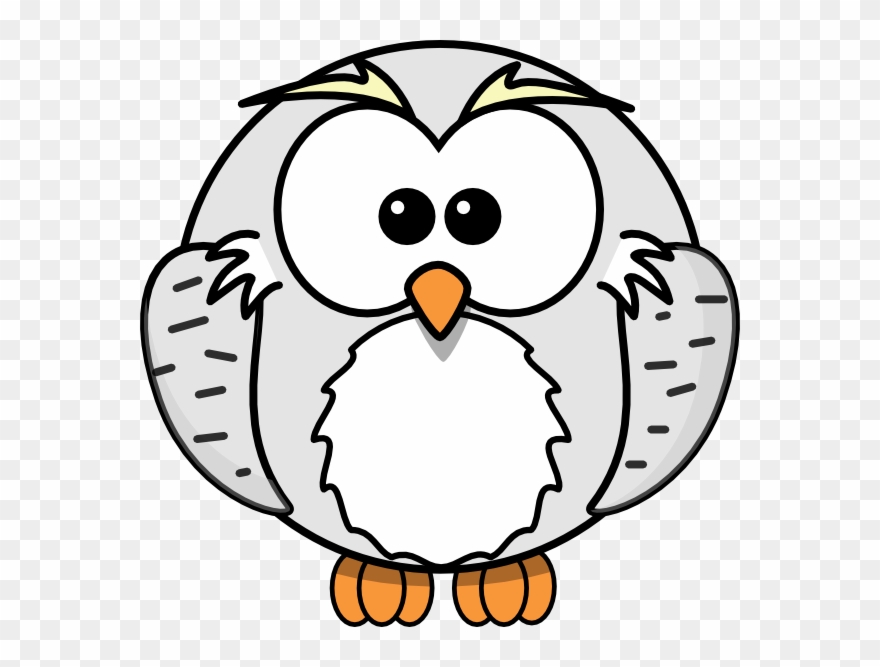 This Free Clip Arts Design Of Harry Owl Cartoon Grey - Png Download