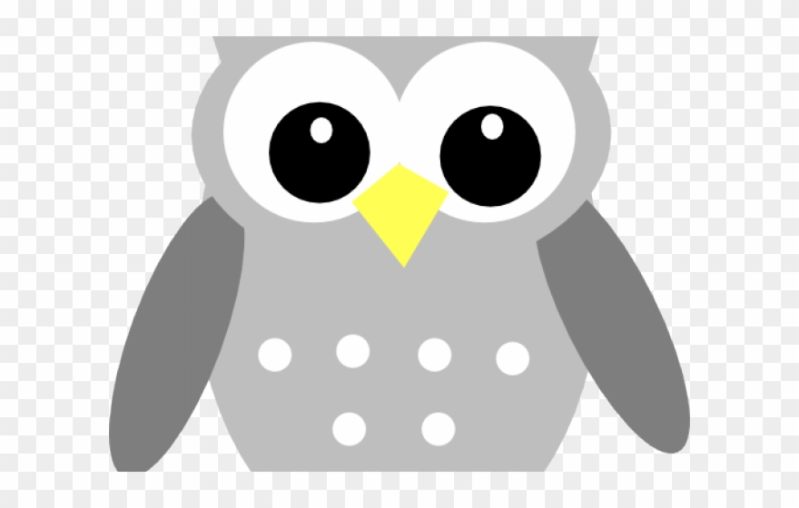 Gray Clipart Grey - Yellow And Gray Owl - Png Download
