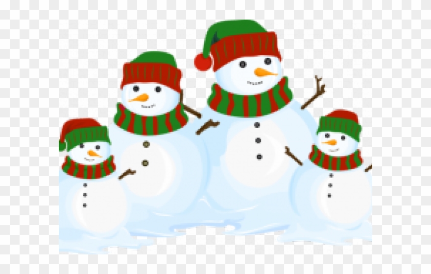 Snowman Clipart Family - Snowman Family Clip Art - Png Download